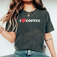 thumbnail image 3 of Funny Graphic Tee, I Heart Coffee T-Shirt for Women Men, Vintage Crew Neck Short Sleeve Summer Tops, Perfect Gift Vintage Pepper - 2X-Large, 3 of 5