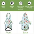 thumbnail image 6 of Bingfone Chinoiserie Floral Palm Tree Dog Clothes Hoodie, Pet Winter Coat,Puppy Sweatshirts For Small Dogs Boy Girl,Suitable For All Breeds-X-Large, 6 of 9