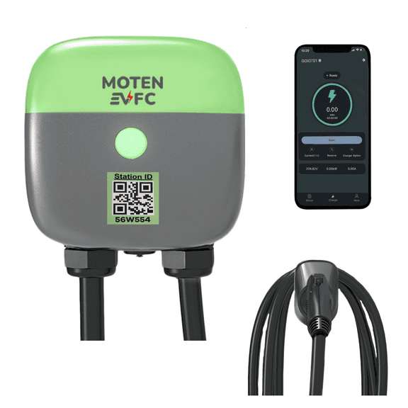 BOÖTES-48S Level 2 EV Charging Station, 11.5 kW/48 Amp, Commercial, Networked, Best for Fleet, Workplace, Multifamily