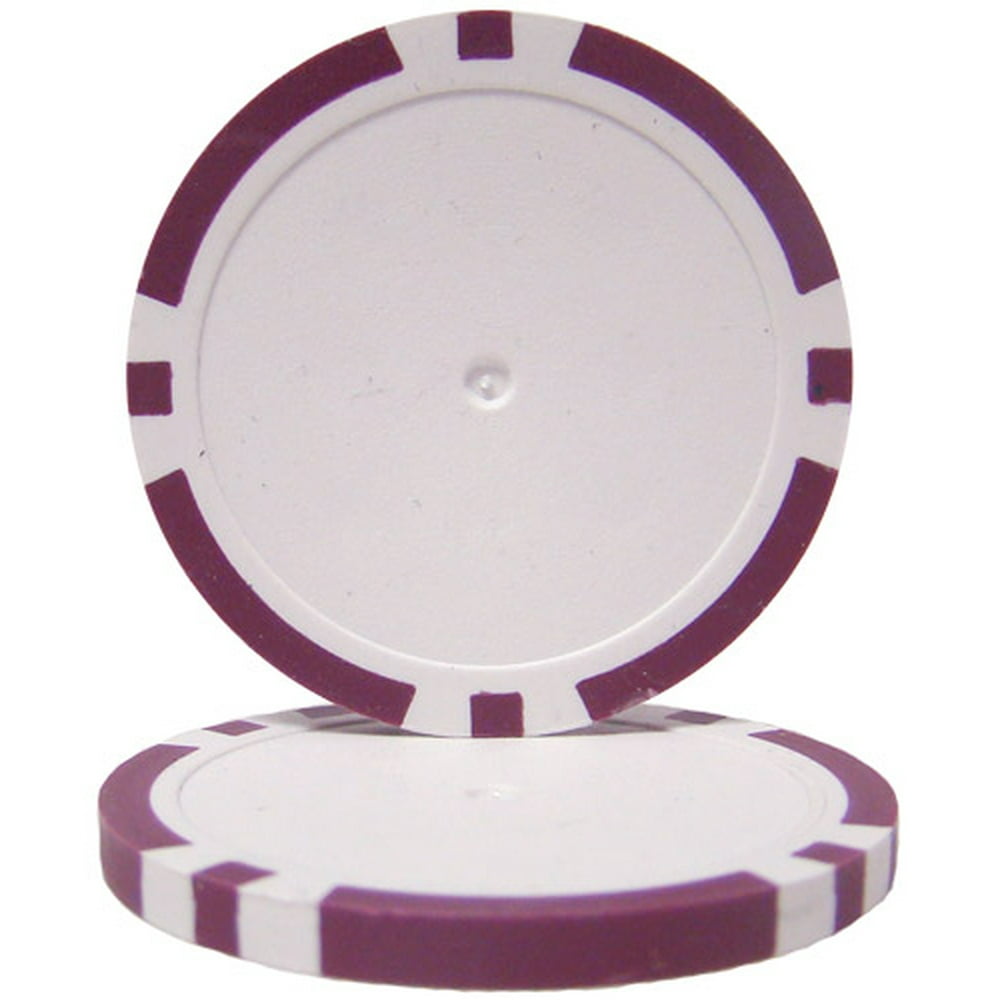 Purple Blank Poker Chips 14 Gram