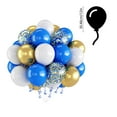 thumbnail image 3 of WSZZL 30pcs Multi-Color Balloons for Party Decoration - Helium-Fill Polyester Balloons Ideal for Birthday, Wedding, Holiday, and Event Decorations, 3 of 4