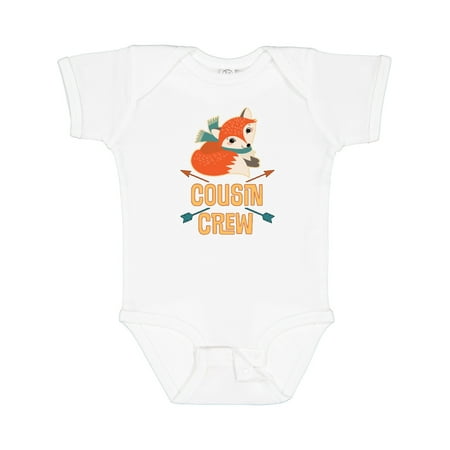 

Inktastic Cousin Crew Outfit Fox Gift Baby Boy or Baby Girl Bodysuit