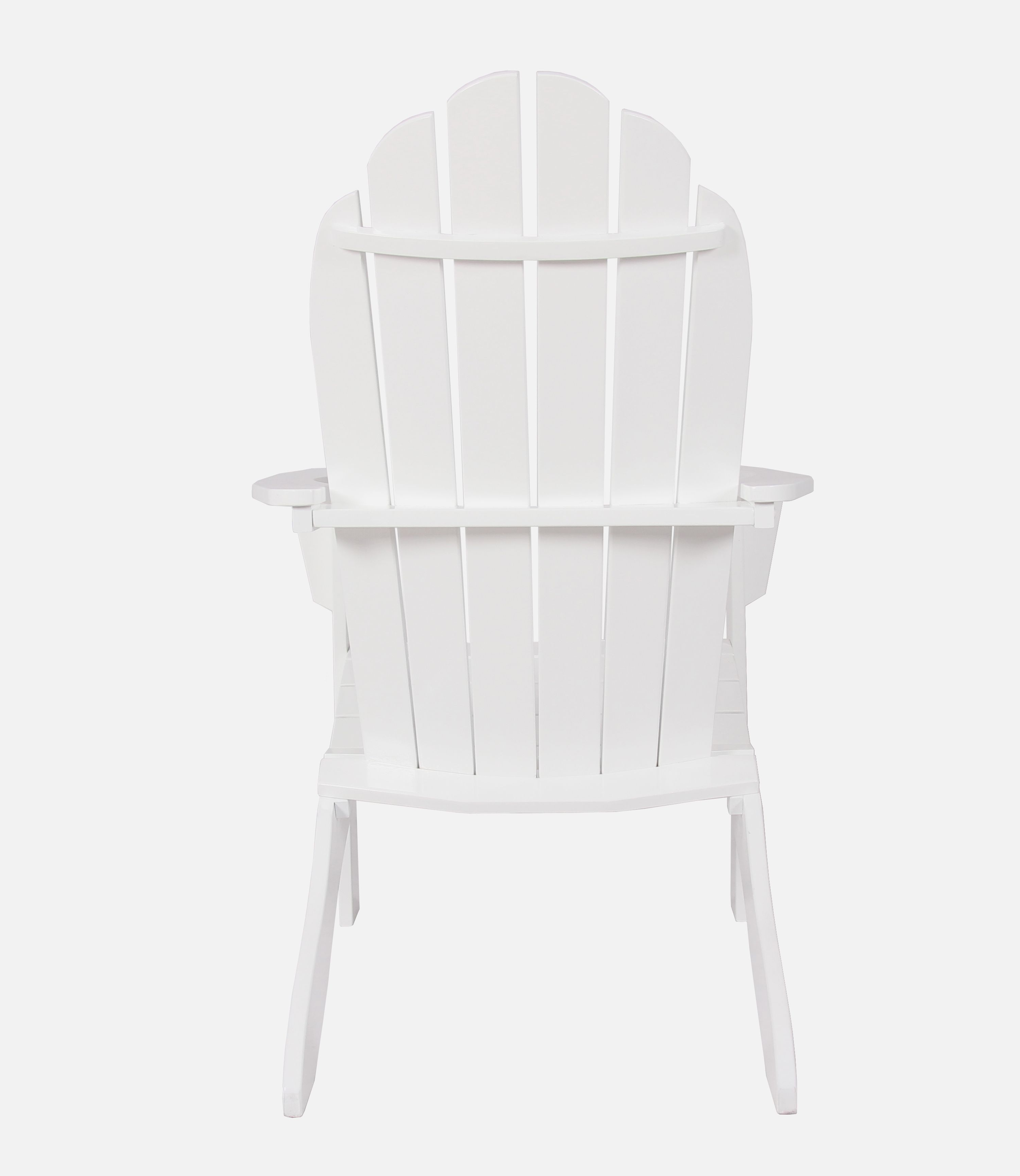 Mainstays Weather Resistant Rubberwood Adirondack Chair - White - image 4 of 9