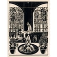 thumbnail image 2 of Bernard Essers 11x14 Black Ornate Wood Framed Double Matted Museum Art Print Titled: Foot Walk (1922), 2 of 5