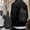Black, variant on Anti-Theft Crossbody Bag with Combination Lock, Everyday Use Shoulder Chest Bag for Men, Waterproof PU Leather, Black/Gold/Gray