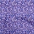 thumbnail image 1 of oneOone Polyester Spandex Violet Fabric Floral Craft Projects Decor Fabric Printed By The Yard 56 Inch Wide, 1 of 4