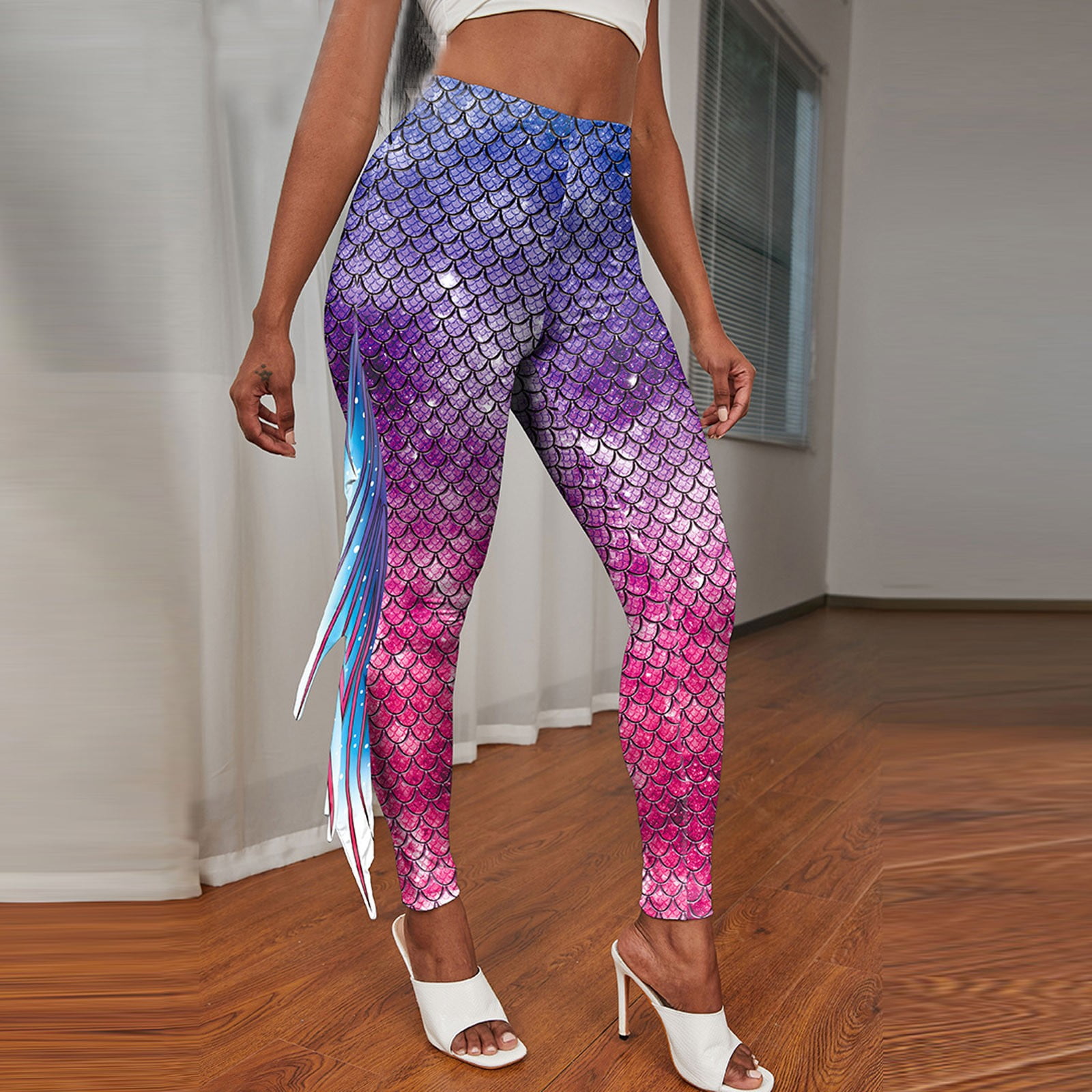 Star Print Gym Leggings