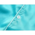 thumbnail image 5 of Beezizac Satin Pajamas for Girls -Baby Blue Cute Silky Summer Shorts Soft PJ Set Size 12, 5 of 7