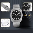 thumbnail image 5 of SKMEI Watch for Men Fashion Casual Waterproof Watch Date Luminous Quartz Analog Mens Wristwatch Stainless Steel Watches, 5 of 8