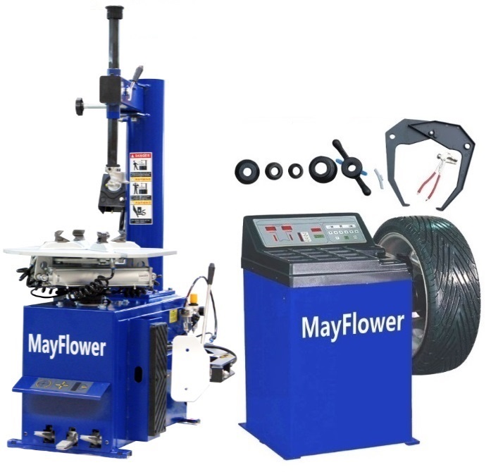Mayflower 1.5 HP Tire Changer Wheel Changers Machine Combo Balancer