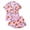Pink, variant on Womens Outfits Halloween Lightweight Graphic Print Short Sleeve Lapel Buttoned Pocket Top And Shorts 2 Piece Loungewear Women's Clothing Sets L