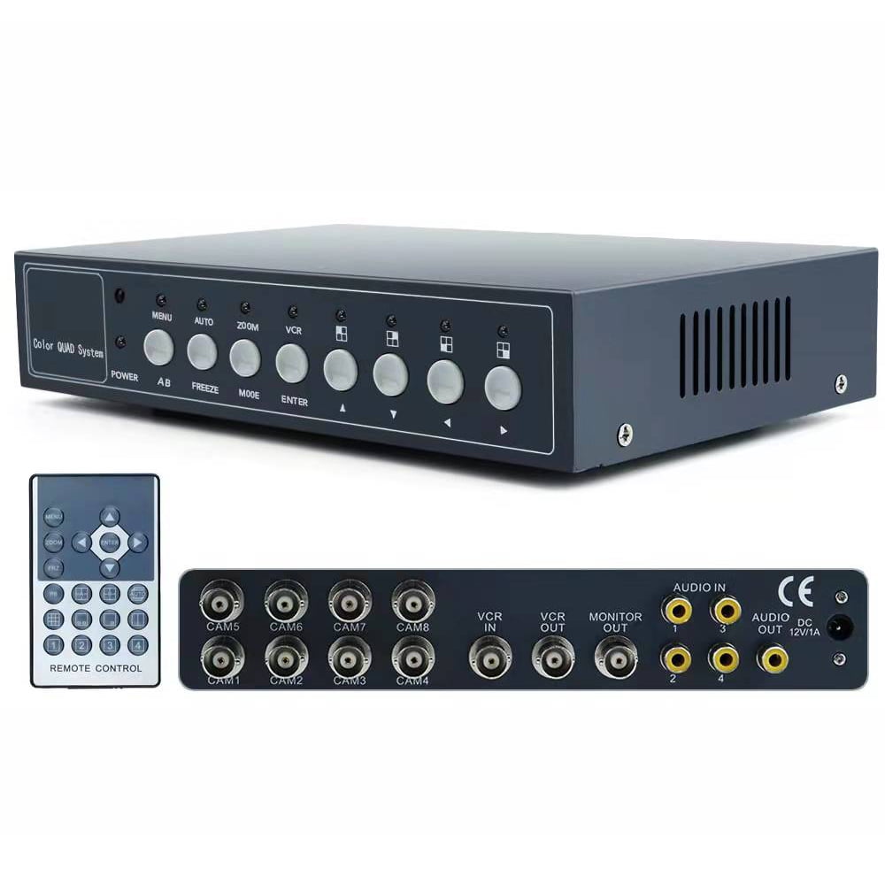 8 Channels NonRealtime Video Multiplexer Video Image Processor for