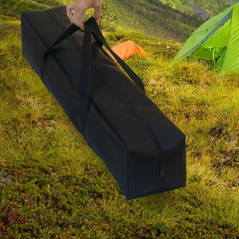 Portable Tent Pole Bag Water Resistant Multifunction Carrying Case Camping Organizer Zipper Closure Heavy Duty for Fishing Rod Canopy Pole