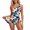 Multicolour, variant on Women One Piece Swim Dress One Shoulder Swimsuit Flyaway with Skirt Tummy Control Swimdress Bathing Suit