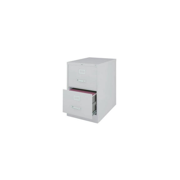 Lorell Vertical File Cabinet - 18" x 26.5" x 28.4" - 2 x Drawer(s) for File - Legal - Vertical - Lockable, Ball-bearing