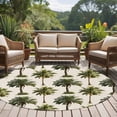 thumbnail image 4 of Round Rugs 7 Ft, Date Palm Trees Non Slip Area Rugs for Kitchen Bedroom Entryway, Retro Summer Tropical Trees Plants Beige Washable Carpet Runner Rug Floor Mats for Bedroom Home Decor, 4 of 8