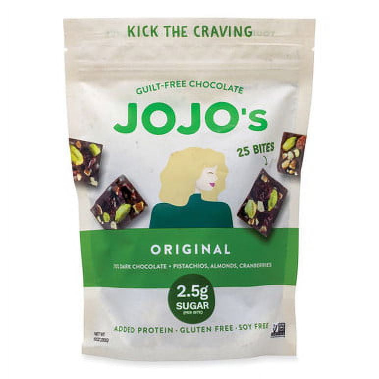 Jojo's Chocolate Original Dark Chocolate Bites, 10 Oz Bag