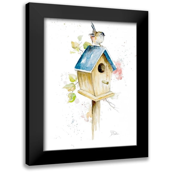 Pinto, Patricia 11x14 Black Modern Framed Museum Art Print Titled - Bird House I