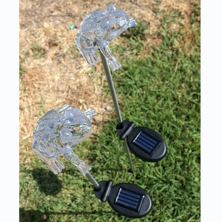 Solar Powered White Outdoor Garden Pathway Deck Dock Patio Fence Post Light