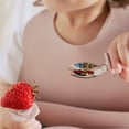 thumbnail image 3 of Juego de cuchara y tenedor para niños pequeños, cuchara para bebés, vajilla para niños pequeños con autoalimentación, tenedor y cuchara de acero inoxidable, 3 of 5