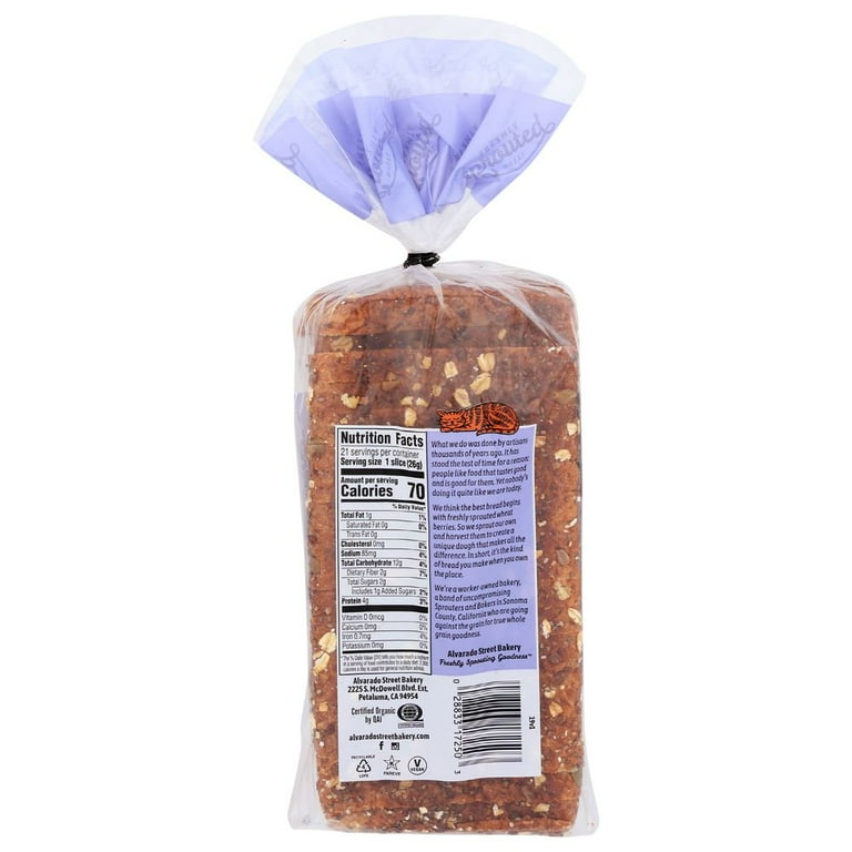 Alvarado St. Bakery Thin Sliced Sprouted Wheat Flax and Chia