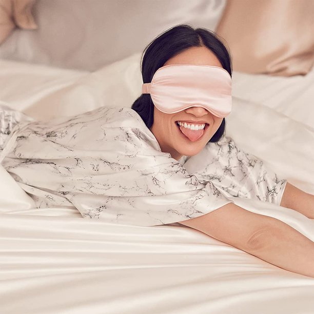 4 Pieces Funny Sleep Mask Silk Eye Mask Soft Blackout Blindfold