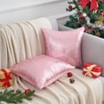 thumbnail image 2 of REGALWOVEN Sequin Throw Pillow Covers, Pack of 2 Glitter Decorative Pillow Cases Personalized Cushion Covers Pink 16" x 16", 2 of 7
