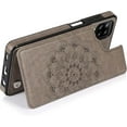 thumbnail image 5 of case for Samsung Galaxy A42 Case Wallet with Card Holder, Embossed Mandala Pattern Flower Premium PU Leather Double Magnetic Buttons Flip Shockproof Protective Cover for Samsung Galaxy A42 5G Gray-SKM, 5 of 14