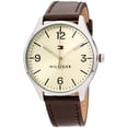 thumbnail image 1 of Tommy Hilfiger Essentials Quartz Movement Beige Dial Men's Watch 1791521, 1 of 3