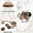 thumbnail image 3 of Coconut Shell Outdoor Wind Chimes, Outdoor Bamboo Wind Chimes, Perfect To Decorate Your Own Terrace, Porch, 3 of 4