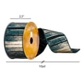 thumbnail image 3 of Vickerman 2.5" x 10 Yards Green and Gold Abstract Lines Ribbon, 3 of 3