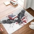 thumbnail image 4 of Balery American Flag Eagle Art Felpudo de franela, resistente a las manchas y a la decoloración, para uso interior y exterior, fácil de limpiar, 40 x 60 cm, 4 of 7