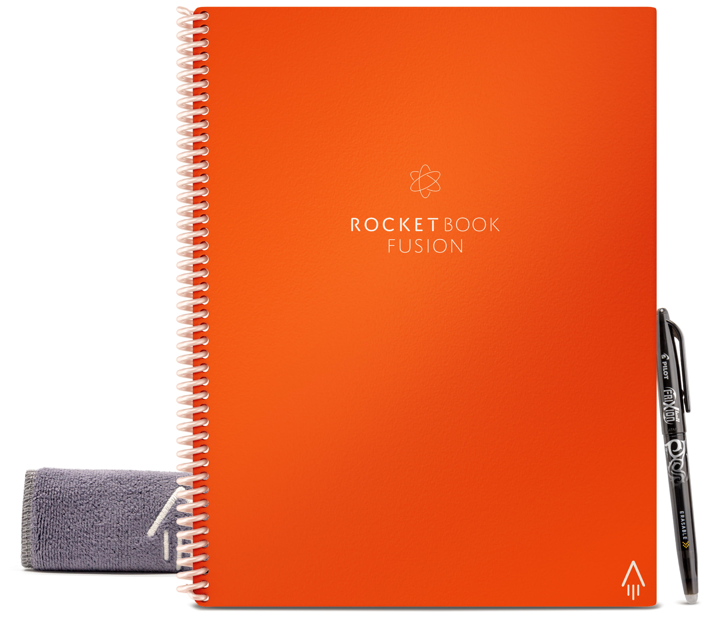 Rocketbook Fusion Digital Reusable Notebook Orange Letter Size Eco