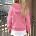 thumbnail image 4 of NAISIBABY Girls Hooded Sweatshirt – Fleece-Lined Long Sleeve Casual Zip-Up Jacket Pink Size 7, 4 of 8
