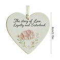 thumbnail image 6 of Dserfhy Elephant Friendship Heart Ornament Acrylic Heart-Shaped Sea Glass Friendship Decor Sea Glass Art Christmas Ornaments Gifts for Best Friends, 6 of 8