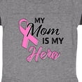 thumbnail image 3 of Inktastic My Mom is My Hero- Breast Cancer Awareness Boys or Girls Baby Bodysuit, 3 of 4