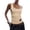 Beige, variant on Womens Slim Sexy Tanks Tops Square Neck Sleeveless Metal Eyelet Rivet T Shirts Ribbed Fitted Fashion Y2k Casual Summer Dark Gray S
