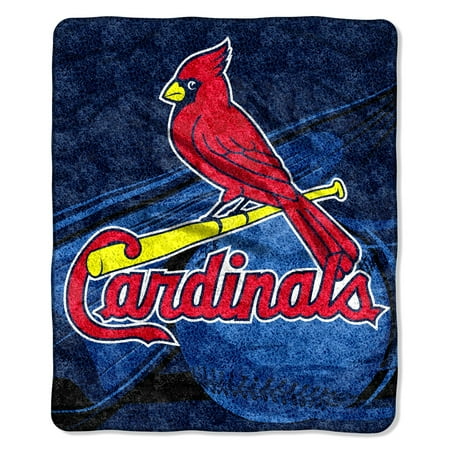 St Louis Blanket - St. Louis Cardinals Blanket 50x60 Sherpa Big Stick Design