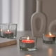 thumbnail image 5 of 12 portavelas de cristal transparente para velas votivas, ideales como centro de mesa o para velas pequeñas., 5 of 7