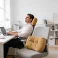 thumbnail image 4 of Ergonomic Lumbar Support Cushion for Office, Car & Home | Versatile Backrest & Nap Pillow with Full Filling & Skin-Friendly Fabric, 4 of 5