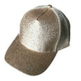thumbnail image 2 of Mode Femmes Anti Soleil Paillettes Mesh Réglable Chapeau de Coton Casquette de Baseball, 2 of 7
