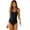 Black, variant on Fesfesfes Women Swimwear One Piece Push-Up Swimsuit Padded Bathing Suit Backless Beachwear Teen Girls Monokini