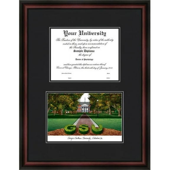 Campus Images GA975D Georgia Southern University Diplomate Framed Lithograph