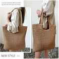 thumbnail image 6 of Gocvo Straw Beach Bag for Women Summer Woven Beach Tote Bag Shoulder Handbags Boho Bag, 6 of 7