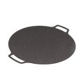 thumbnail image 1 of Round BBQ Grill Griddle, BBQ Grill Griddle Pan Round BBQ Grill Pan Iron Silicate Mineral Stone Coating Portable Practical Non Stick Round BBQ Grill Pan Multi Purpose for Camping, 1 of 8
