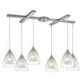 thumbnail image 2 of Elk Lighting Layers 6 Light Pendant in Oil Rubbed Bronze and Amber, 2 of 2