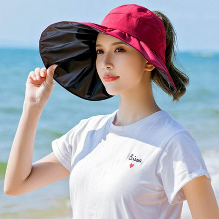 CoCopeaunt Free-TFop Sun Hat Womens Autumn Anti-uv Hat Womens Butterfly  Fishermans Hat Black Glue Sun Hat Outdoor Sun Hat 