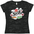 thumbnail image 3 of Inktastic Cute Sushi Illustration Women's T-Shirt, 3 of 5