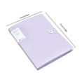 thumbnail image 3 of SIYTUAU Insert Page File Folder A4 Size With Snap Button For Contract Test Paper Storage Office School Organizer, 3 of 7