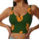 thumbnail image 1 of Fotbe Bold Squirrel Silhouettes Sujetador Deportivo Largo sin Aros para Mujer con Almohadillas y Soporte Medio, Transpirable y Absorbente, Camiseta Tipo Chaleco o Tank Top-XX-Large, 1 of 8